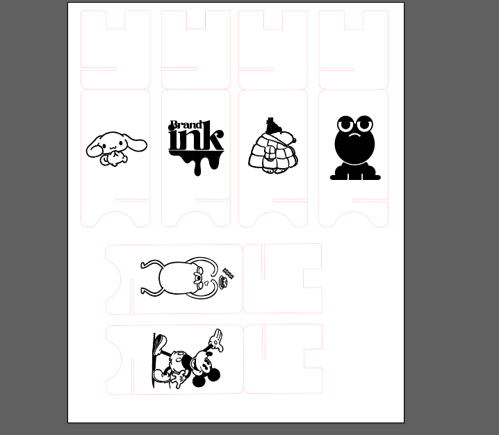 A laser cutter actively engraves a detailed Mickey Mouse illustration onto a sheet of birch plywood, with the cutting head illuminated as it moves along the design.